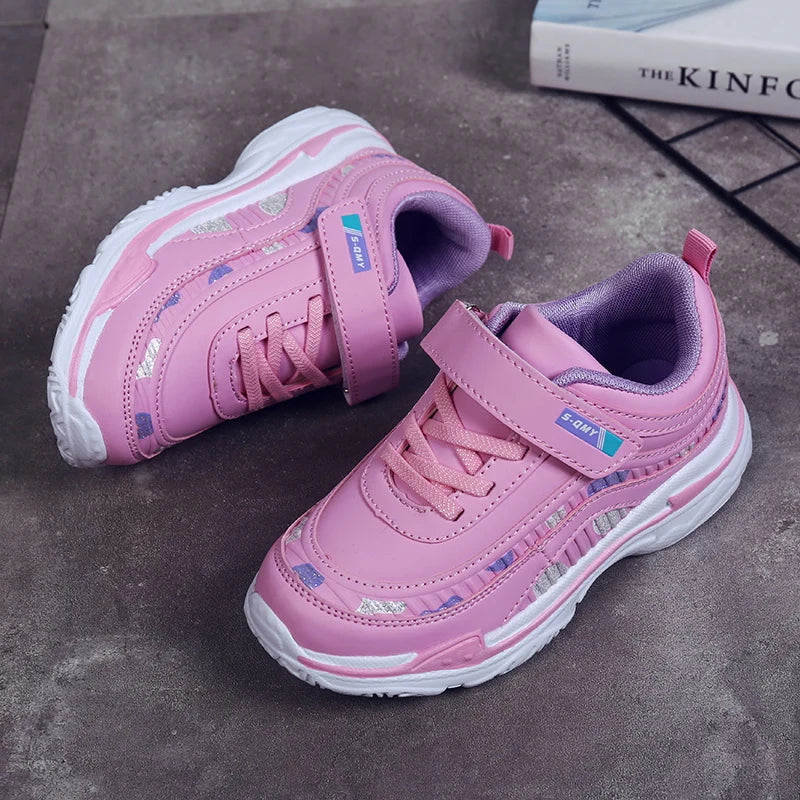 Girls Sport Shoes Waterproof Running Shoes