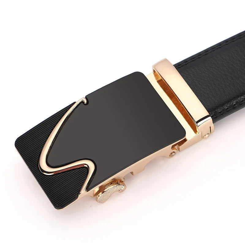 3.5cm Men Belt Fashion Pu Alloy Automatic Buckle Belt Business Affairs Casual Decoration Men's Belts Mens Belts Luxury