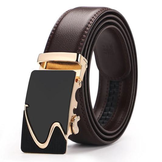 3.5cm Men Belt Fashion Pu Alloy Automatic Buckle Belt Business Affairs Casual Decoration Men's Belts Mens Belts Luxury