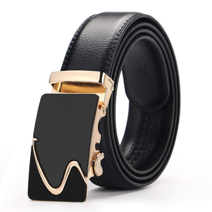 3.5cm Men Belt Fashion Pu Alloy Automatic Buckle Belt Business Affairs Casual Decoration Men's Belts Mens Belts Luxury