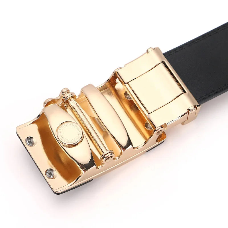 3.5cm Men Belt Fashion Pu Alloy Automatic Buckle Belt Business Affairs Casual Decoration Men's Belts Mens Belts Luxury