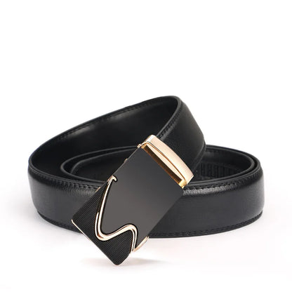 3.5cm Men Belt Fashion Pu Alloy Automatic Buckle Belt Business Affairs Casual Decoration Men's Belts Mens Belts Luxury