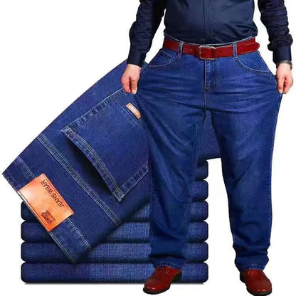 10XL Men's Classic Jeans Man Pants Oversize Plus Size FASHION JEAN Wide Leg Trousers Baggy Clothes Clothing Cargo Male Mens Slim