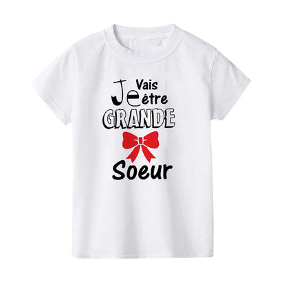 Future Big Brother/sister In The World Kids T-shirt  Baby Announcement Pregnancy Child T Shirt Summer Boys Girls Clothes Gifts