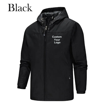 New men's Custom Your Logo Jackets Waterproof Windproof Breathable Jacket Men Fashion Outdoor Mountain&Hiking Softshell Jackets