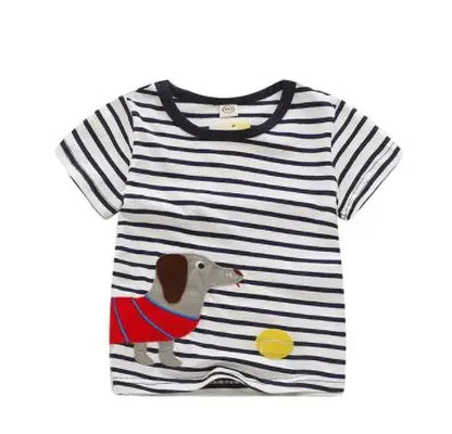 New Baby Boys T Shirt Cotton Car Printed Top Tees For Boy Kids Brand Shirt Tops Children Outwear Baby 2024 Summer Clothing