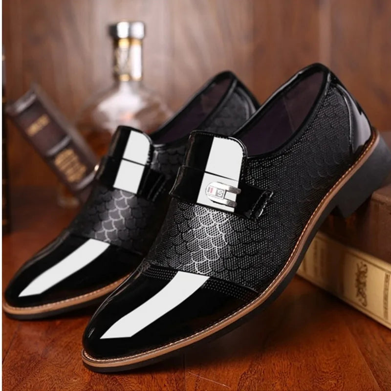 Men's Plus Size Leather Shoes Casual Fashion Outdoor Business Oxfords Formal Office Walking Footwear Zapatos Elegantes Hombre