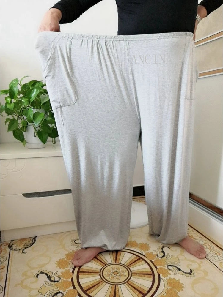 Large men's pants 15xl 240kg plus size 10xl 11xl 12xl summer high waist loose black blue stretch big sweatpants 56 58 60 62