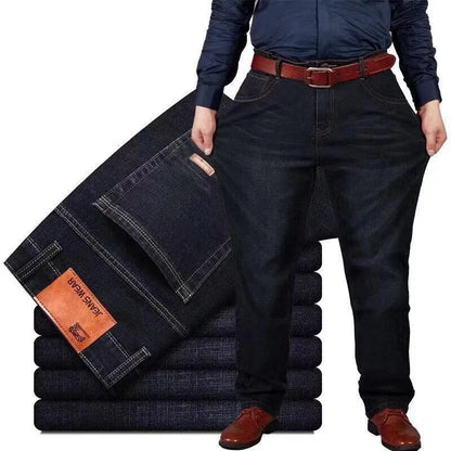 10XL Men's Classic Jeans Man Pants Oversize Plus Size FASHION JEAN Wide Leg Trousers Baggy Clothes Clothing Cargo Male Mens Slim