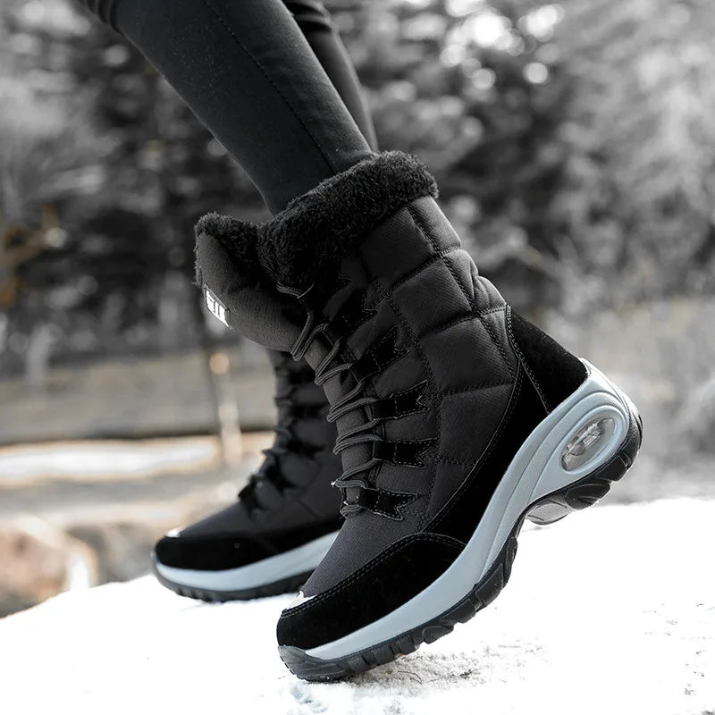 Women's Boots Winter High Quality Keep Warm Mid-Calf Waterproof Snow Boots Women Comfortable Ladies Thigh High Hiking Boots