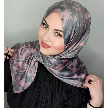 Muslim Black Scarf Silk Abaya Hijab Ramadan Luxury Jersey Hijabs For Woman Abayas Dress Turbans Turban Head Instant Undercap