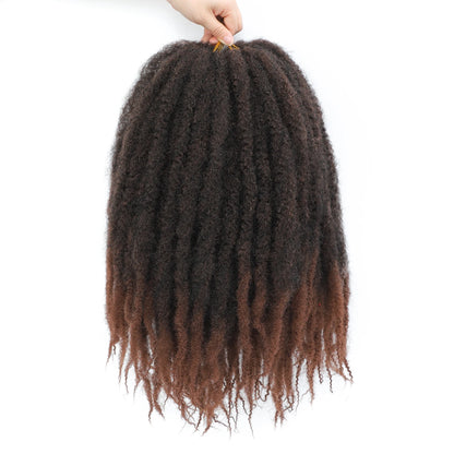 10-18Inch Marley Twist Braiding Hair Crochet Afro Kinky Braiding Hair Marley Twist Braids Synthetic Hair Extension for Women