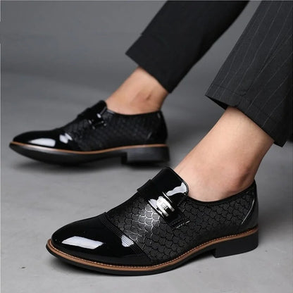 Men's Plus Size Leather Shoes Casual Fashion Outdoor Business Oxfords Formal Office Walking Footwear Zapatos Elegantes Hombre