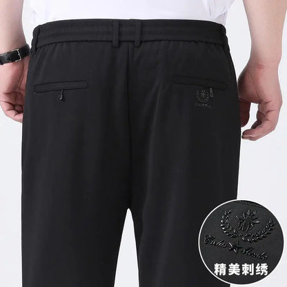 Large Size Men's Trousers 10XL Thick Stretchy Straight Cut Pants Plus Size Casual Sports Pants Big Size Men Clothing Ropa Hombre