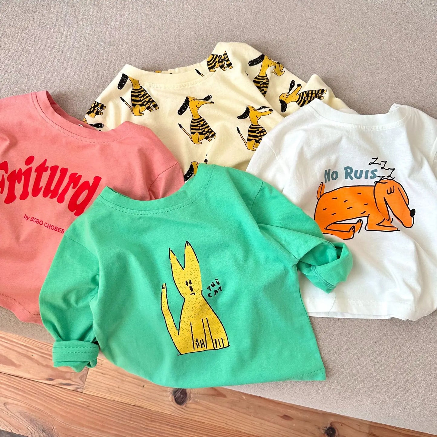 2023 Spring Kids Shirts Long Sleeve Tops for Boys Cartoon Girls T-shirts Summer Children Outfits Baby Tees Toddler Outerwear