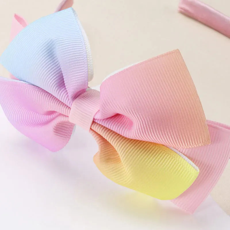 Sweet Candy Headbands Kids Non-slip Hair Hoops Ribbon Princess Hairband Girls Boutique Bowknot Hair Hoops Kids Hair Accessories