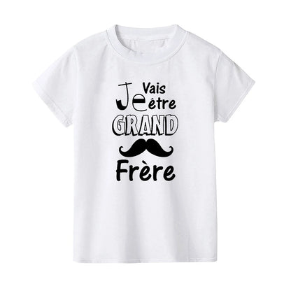 Future Big Brother/sister In The World Kids T-shirt  Baby Announcement Pregnancy Child T Shirt Summer Boys Girls Clothes Gifts