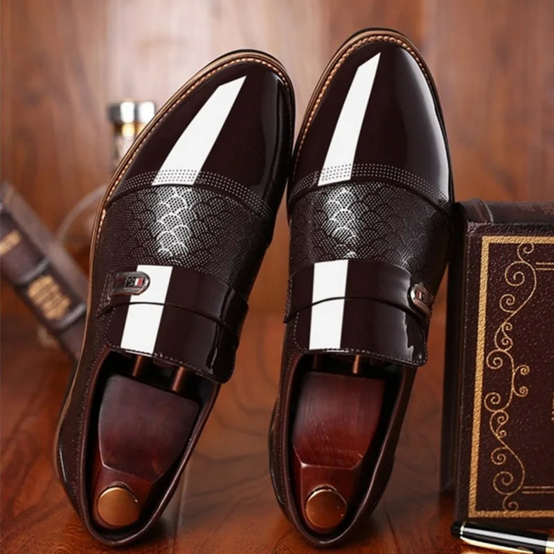 Men's Plus Size Leather Shoes Casual Fashion Outdoor Business Oxfords Formal Office Walking Footwear Zapatos Elegantes Hombre