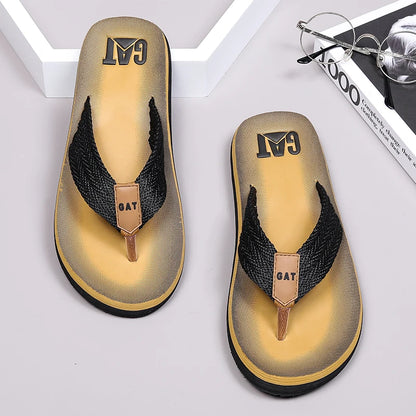 Flip-flops summer men's outdoor casual beach shoes breathable lightweight soft-soled slippers non-slip wear-resistant sandals