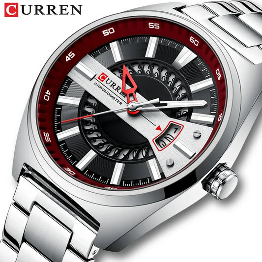 CURREN 8403 Men’s Watches Top Luxury Brand Stainless Steel Quartz Watch Men Waterproof Sports Date Clock Relogio Masculino