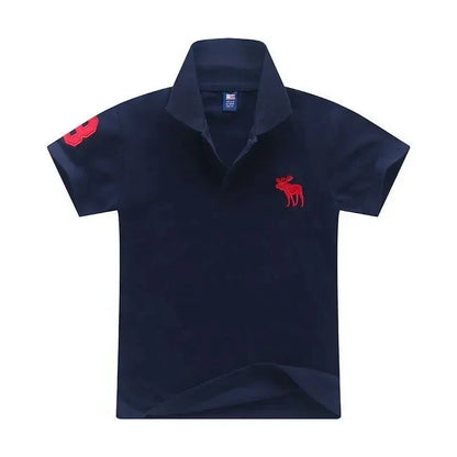 Baby Boys Polo Shirts Kids Short Sleeved T-shirt Cartoon Embroidery Blouses 2024 Summer 2 To 8 Yrs Children's Clothing