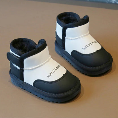 Children Snow Boots Baby Winter Waterproof Short Boots Boys Girls Anti-slip Warm Cotton Shoes