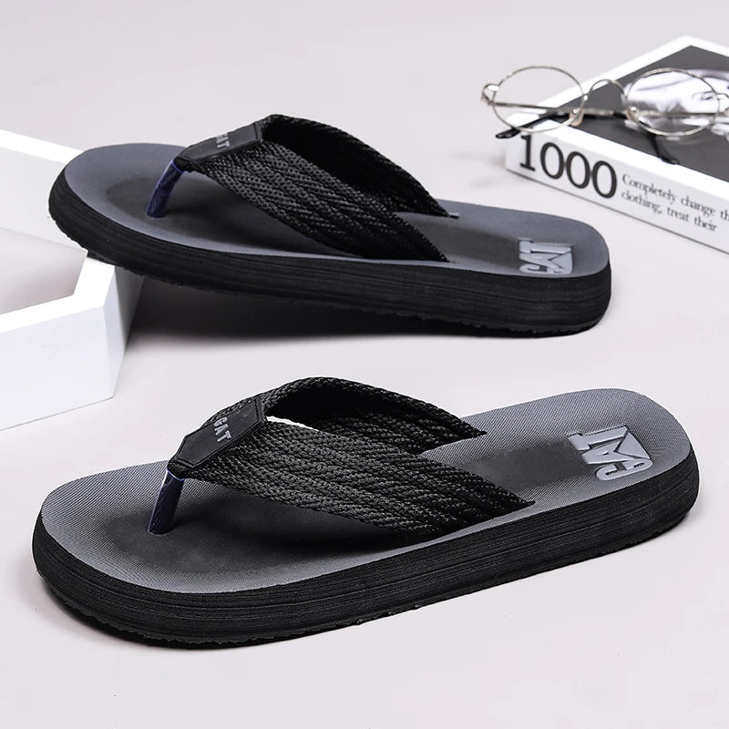 Flip-flops summer men's outdoor casual beach shoes breathable lightweight soft-soled slippers non-slip wear-resistant sandals